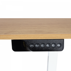 Ергономично регулируемо бюро Carmen CR- 4825, 73-121 см, Панел за управление, USB, Памет, Сензор против сблъсък, Бук/бял