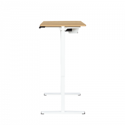 Carmen CR-4825 Ergonomic Adjustable Desk, 73–121 cm, Control Panel, USB, Memory, Anti-Collision Sensor, Beech/White