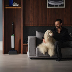 Вертикална прахосмукачка Tineco Floor One S9 Artist Premium, 230W, 22000 Pa, Сухо/Мокро, 0.75 л мръсна/1 л чиста, Автономия 50 мин, iLoop сензор, Сив