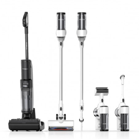 Tineco Floor One Switch S7 Pet Upright Vacuum Cleaner and Squeegee 2in1, 230W, 0.72L dirty/0.85L clean/0.6L dust, Αυτονομία έως 65 λεπτά, 4 λειτουργίες, σύστημα αυτοκαθαρισμού FlashDry, Λευκό/Μαύρο