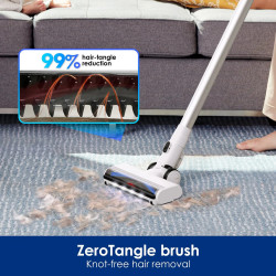 Tineco Floor One Switch S7 Pet Upright Vacuum Cleaner and Squeegee 2in1, 230W, 0.72L dirty/0.85L clean/0.6L dust, Αυτονομία έως 65 λεπτά, 4 λειτουργίες, σύστημα αυτοκαθαρισμού FlashDry, Λευκό/Μαύρο