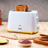 Oliver Voltz Daisy OV51440W Toaster, 700W, 2-slice, 6 settings, Removable crumb tray, White