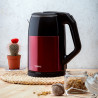 Rosberg R51230S Double-Walled Electric Kettle, 1500W, 1.8L, Stainless Steel, Auto Shut-Off, Red/Black