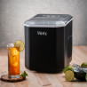 Ледогенератор Oliver Voltz OV51447B, 120W, 12 кг/24 часа, 1.3 л, 9 кубчета за цикъл работа, Индикатор за лед и вода, Черен