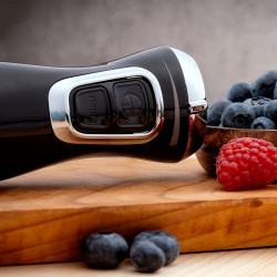 Blender Oliver Voltz Daisy OV51112W, 800W, Otel inoxidabil, 2 viteze, Turbo, Negru