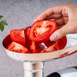 Oliver Voltz OV51991A Meat Grinder with Tomato Attachment, 1400W, Reverse Function, Sauce and Kubbe Accessories, Black