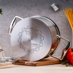 Oliver Voltz OV51210P18 Berlin Premium Collection Saucepan, 18 cm, 2.6 L, 18/10 Stainless Steel, Induction, Stainless Steel