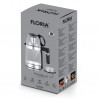 Електрическа кана за турски чай Floria ZLN1757, 1500W, 1.8+1.2 л, Инфузер, Боросиликатно стъкло, Черен