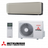 Mitsubishi Heavy Industries SRK35ZS-WFT + SRC35ZS-W Inverter Air Conditioner, 12,000 BTU, 25 m², A++, Wi-Fi, R-32, Anti-Allergen System, Beige