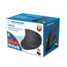 Mouse vertical fara fir Esperanza Corvus EM133, 2.4 GHz, Design ergonomic, 6 butoane, 800/1200/1600 DPI, USB, Negru