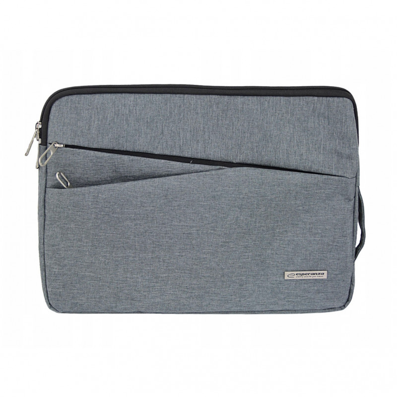 Esperanza Verona ET193 Laptop Bag, 15.6", Soft Lining, Comfortable and Lightweight, Gray