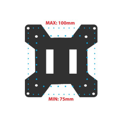 Стойка за монитор Esperanza ERW019, 17"-27", За 1 монитор, Пружинен механизъм, VESA 75/100 mm, До 6 кг, Черен