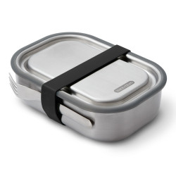 Кутия за храна Black+Blum BAM-SS-L018, 1 l, Правоъгълна, Подходяща за фурна, Без BPA, Неръждаема стомана, Сив