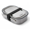 Кутия за храна Black+Blum BAM-SS-L018, 1 l, Правоъгълна, Подходяща за фурна, Без BPA, Неръждаема стомана, Сив/Червен