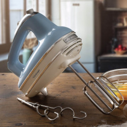 Μίξερ χειρός Ariete VINTAGE 1548/05, 450W, 5 ταχύτητες, Turbo, Sky Blue