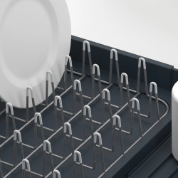 Uscator de vase Joseph Joseph Extend 85040, Orificiu de scurgere, Extensibil, Suport pentru ustensile, Gri