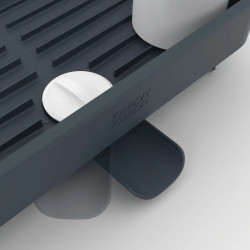 Uscator de vase Joseph Joseph Extend 85040, Orificiu de scurgere, Extensibil, Suport pentru ustensile, Gri