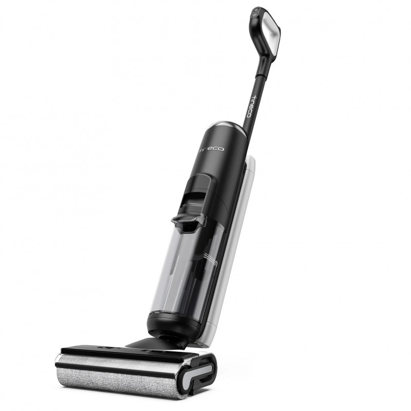 Κάθετη ηλεκτρική σκούπα Tineco Floor One S6 Flashdry Pet FW144000DE, 220W, 0,7 l βρώμικο/0,8 l καθαρό/0,8 l σκόνη, Αυτονομία 35 λεπτά, αισθητήρας iLoop, τεχνολογία MHCBS, 130 m2, Μαύρο