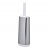 Joseph Joseph Flex 70517 Toilet Brush, Flexible D-shaped head, Stainless steel, White/Stainless steel