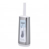 Joseph Joseph Flex 70517 Toilet Brush, Flexible D-shaped head, Stainless steel, White/Stainless steel