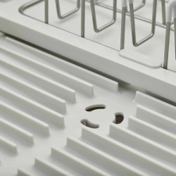 Στεγνωτήριο πιάτων Joseph Joseph Extend 851692, επεκτεινόμενο, αποστράγγιση, χώρος για πίνακες, αφαιρούμενο δοχείο σκευών, σαμπάνια/λευκό