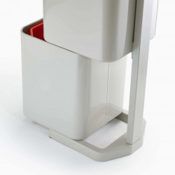 3σε1 Joseph Joseph Totem Compact 30064, 2x20 l, Δοχείο απορριμμάτων 3 l, Κάθετος σχεδιασμός, Ανταλλάξιμα φίλτρα με ενεργό άνθρακα, Μπεζ