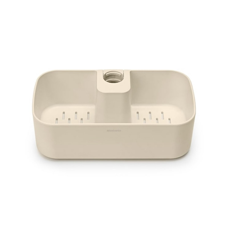Brabantia ReNew Shower Organizer 1006272, 7.5 x 13.3 x 24.4 cm, Perforated Bottom, Corrosion-Resistant, Beige