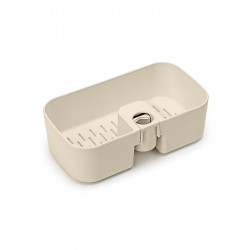 Brabantia ReNew Shower Organizer 1006272, 7.5 x 13.3 x 24.4 cm, Perforated Bottom, Corrosion-Resistant, Beige