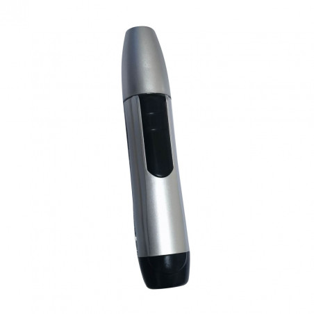 Rosberg R51812B Nose and Ear Trimmer, 1 AA battery, Precision stainless steel blade, Gray/Black