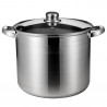 Rosberg mély serpenyő R51211B38, 38 cm, 29 liter, Indukciós, Fedél, Inox