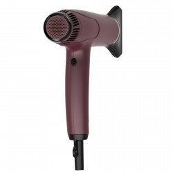 Tesla DRH500BBD Hair Dryer, 2200W, 68,000 rpm, 4 speed settings, 4 heat settings, up to 120°C, ionization, cool shot, LED display, burgundy