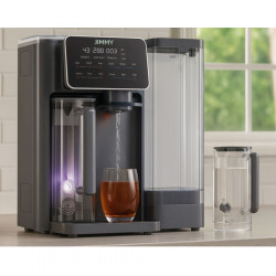 Purificator apa prin osmoza inversa JIMMY R9, 2200W, 5l, Afisaj tactil LED, Protectie copii, Lumină UV, 6 setari volum, 7 setari temperatura, Gri