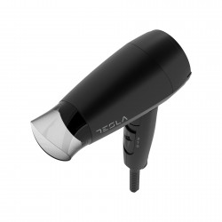 Πιστολάκι Μαλλιών Tesla DRH200BT, Πτυσσόμενο, 1600W, 16800 rpm, 2 ταχύτητες, 2 ρυθμίσεις θερμοκρασίας, Συμπυκνωτής, Cool shot, Μαύρο