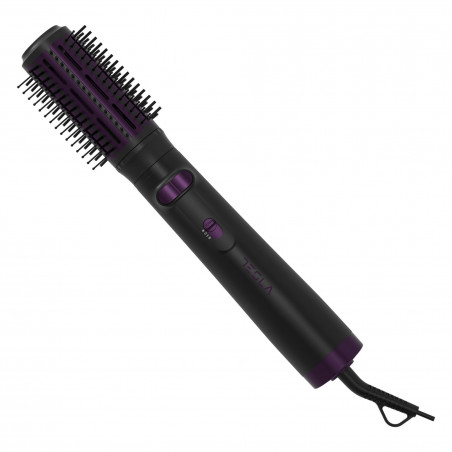 Perie electrica pentru coafat 6in1 Tesla SLH300BPR, 1000W, 25250rpm, 3 setari de temperatura, 2 viteze, Cool shot, Pana la 74°C, Negru/Violet
