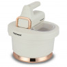 Mixer cu bol Techwood TMB-340, 500W, 6 viteze, 2x 3.5 l, Capac anti-stropire, Alb sampanie