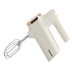 Миксер с купа Techwood TMB-340, 500W, 6 скорости, 2x 3.5 л, Капак против пръски, Бял/Шампанско