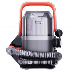 Aparat multifunctional cu aburi si aspirator Techwood TAN-7055V, 600/800W, Rezervor de apa curata si reziduala, 3 moduri, Afisaj digital, Gri/Portocaliu