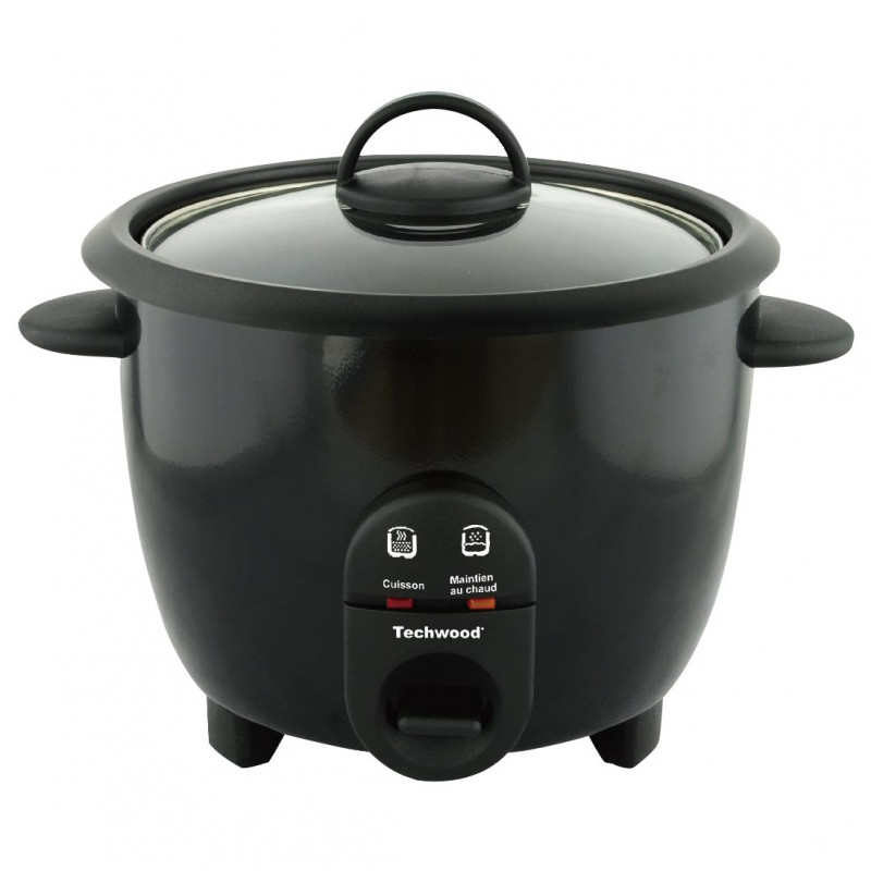 Aparat de fiert orez Techwood TCR-106, 400W, 1 l, Mentinere caldura, Negru