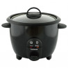 Aparat de fiert orez Techwood TCR-106, 400W, 1 l, Mentinere caldura, Negru