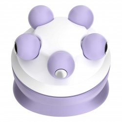 Epilator Techwood TCO-6007, 2 viteze, Lumina LED, 2 ore autonomie, Masaj, Exfoliere, USB-C, IPX7, Alb/Violet