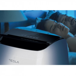 Κινητό κλιματιστικό Tesla TTMYW-09CHW, 9000 BTU, 25 m2, 390 m3/h, Wi-Fi, Drain Free, R290, οθόνη LED, αφύγρανση, νυχτερινή λειτουργία, λευκό