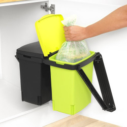 Saci de gunoi Brabantia PerfectFit 647031, Dimensiune C, 10-12 l, 10 buc, Biodegradabil, Verde