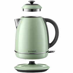 BUYDEEM K640 Electric Kettle, 2400W, 1.7 L, Dry-Boil Protection, BPA-Free, LED, Light Green