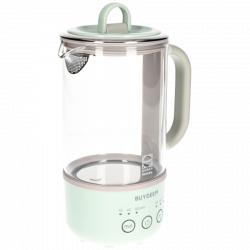 Ηλεκτρικός βραστήρας BUYDEEM K314, 300W, 0.6 l, Χρονοδιακόπτης με 3 στάδια, 3 ρυθμίσεις θερμοκρασίας, Διατήρηση ζεστού έως 8 ώρες, Πράσινο φως