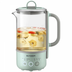 Ηλεκτρικός βραστήρας BUYDEEM K314, 300W, 0.6 l, Χρονοδιακόπτης με 3 στάδια, 3 ρυθμίσεις θερμοκρασίας, Διατήρηση ζεστού έως 8 ώρες, Πράσινο φως