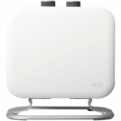 Aeroterma de podea Mill CUS1800MECWA, 1200/1800W, 32 m², Incalzire PTC, Carcasa rece, Compatibilitate LOT20, Alb/Negru