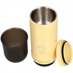 Hordozható eszpresszógép BUYDEEM Outin Nano OTEM-01, 7500 mAh, 20 bar, 50 ml, 12/24V, USB és Type-C töltés, föld + kapszula, sárga