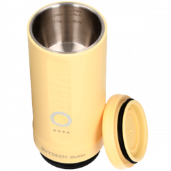 Espressor portabil BUYDEEM Outin Nano OTEM-01, 7500 mAh, 20 bar, 50 ml, 12/24V, Incarcare USB Type-C, Cafea macinata si capsule, Galben