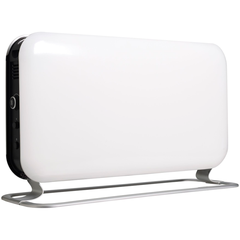 Mill SG2000LED Under-Counter Convection Heater, 2000W, 3 Settings, Built-in Fan, Quiet Operation, Rounded Edges, Thermostat, LED Display, White/Black