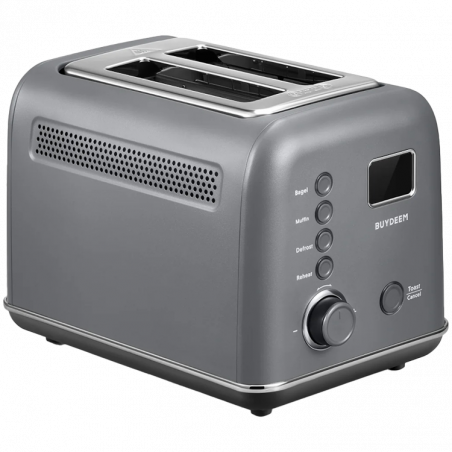 BUYDEEM 2 Slice Automatic Metal Toaster, model DT730E, color Ink Grey, EU